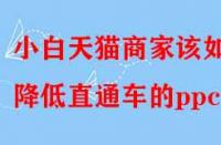 小白天貓商家該如何降低直通車的ppc？