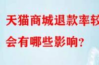 天貓商城退款率較高會有哪些影響？